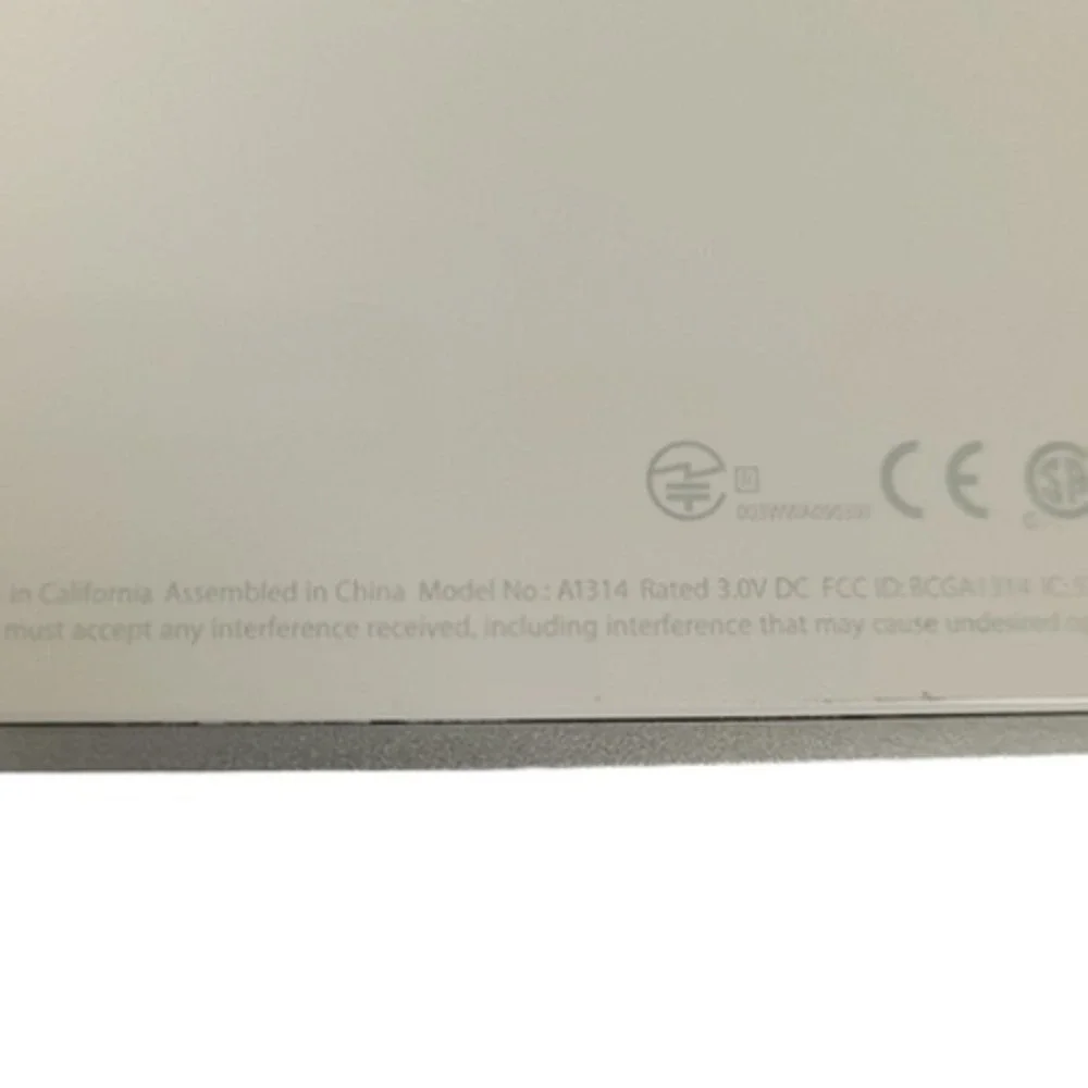 Apple A1314 Wireless Bluetooth Keyboard Mac OEM Aluminum Silver White Tested